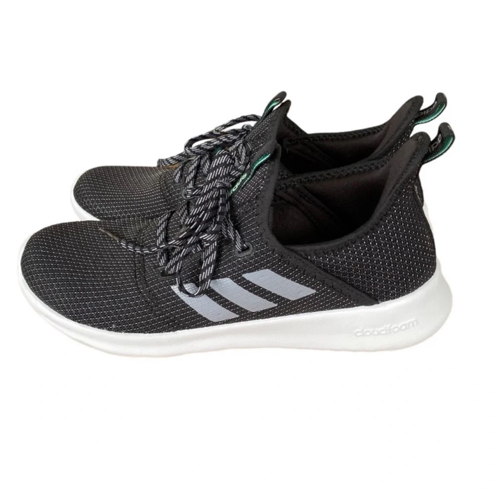 Adidas Women's Cloudfoam Pure Athletic Running Shoes Black/Grey Size 7.5